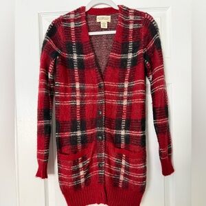 Ralph Lauren Denim
Supply Red and Black Plaid Cardigan